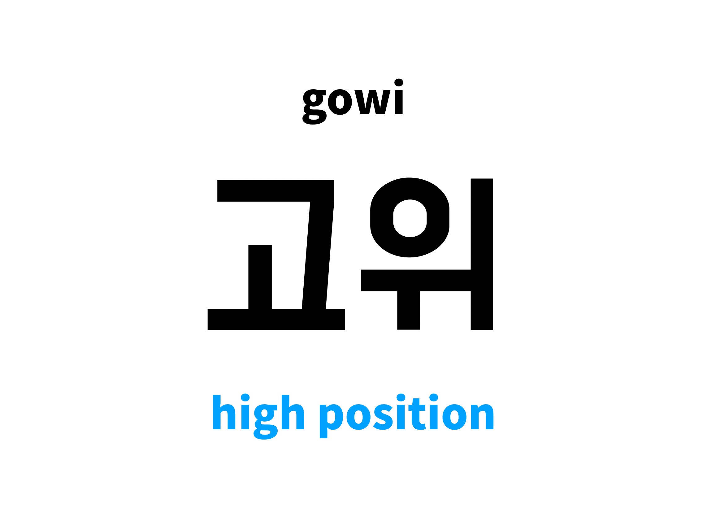 High Position In Korean s Meaning And Pronunciation