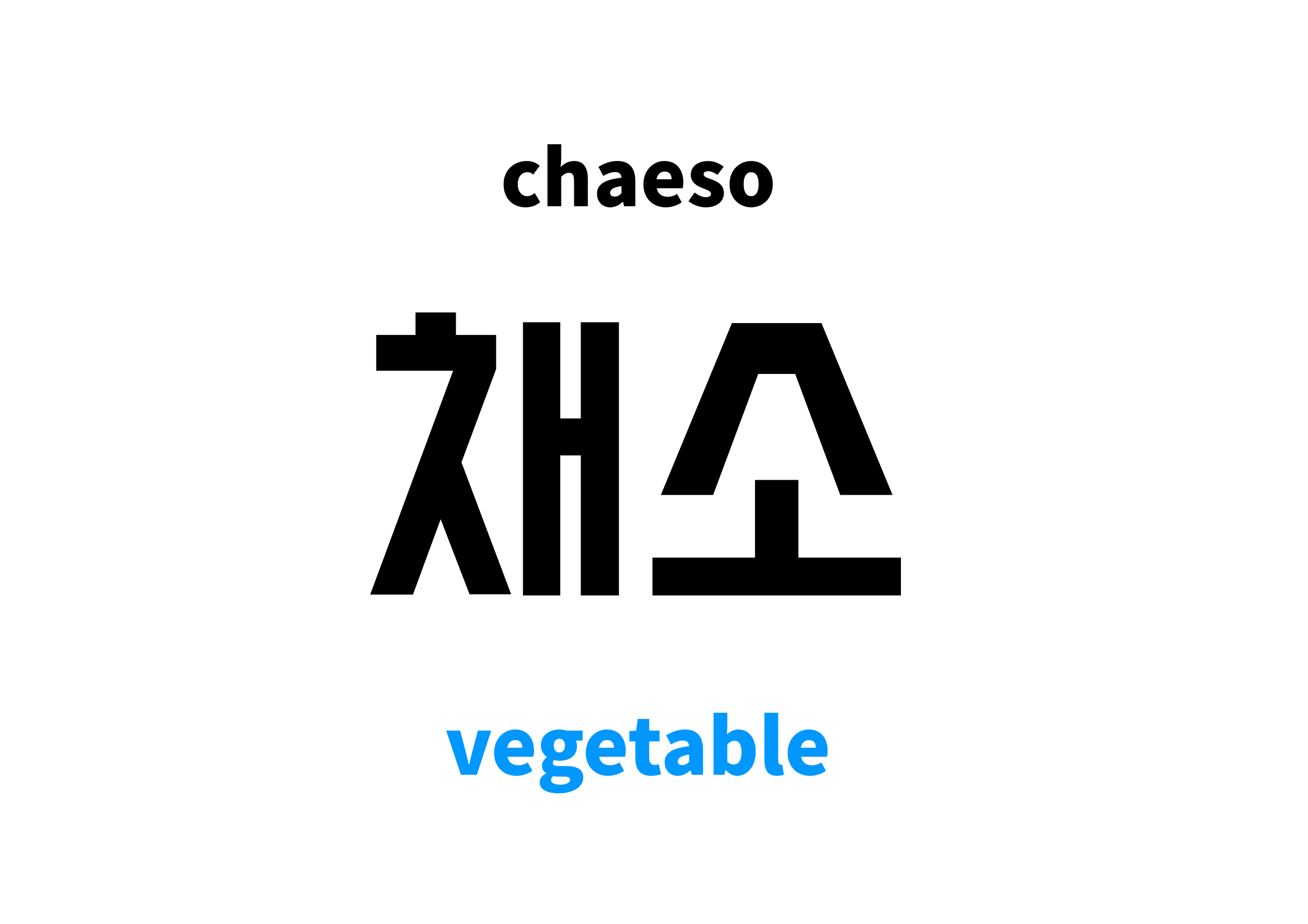 Vegetable In Korean: 채소'S Meaning And Pronunciation